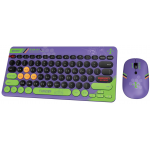 XPower KB6 2合1 2.4G無線鍵盤滑鼠套裝 (EVA初號機)